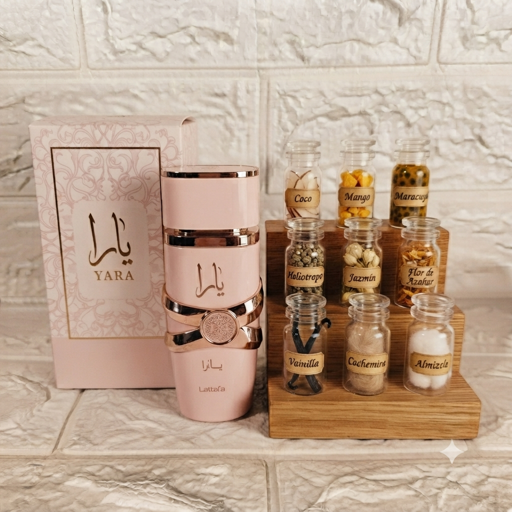 Estuche Lattafa Oud x4 (Lattafa Asad Zanzibar, Lattafa Yara Tous, Lattafa Yara, Lattafa Asad)