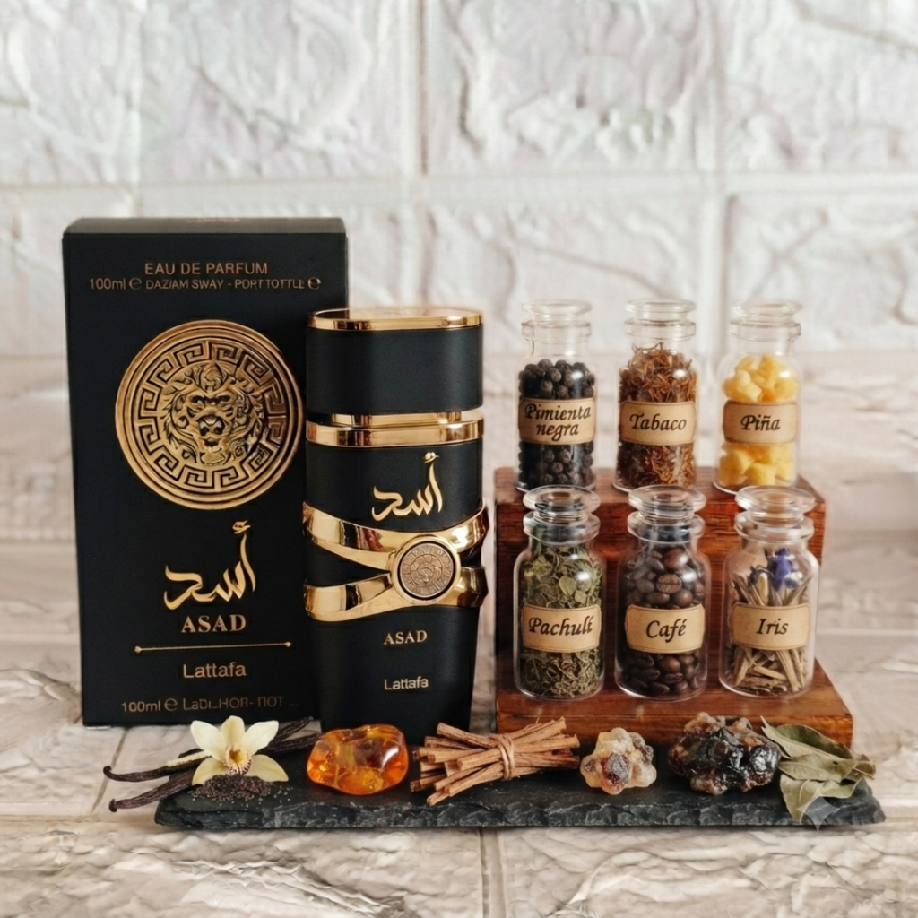 Estuche Lattafa Oud x4 (Lattafa Asad, Lattafa Yara Tous, Lattafa Yara, Lattafa Asad Zanzibar)