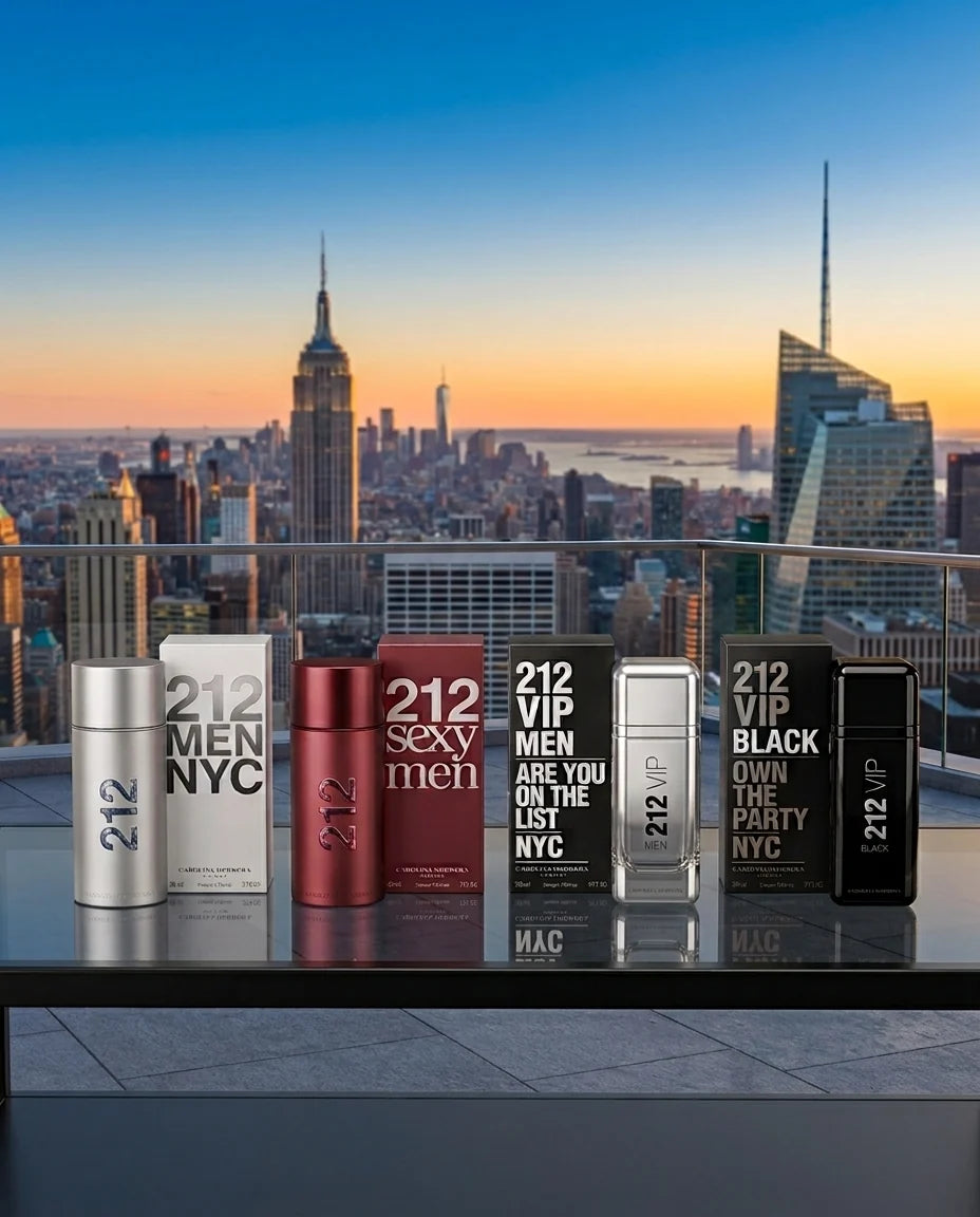 Combo 4 Fragancias Carolina Herrera 212 Men Collection